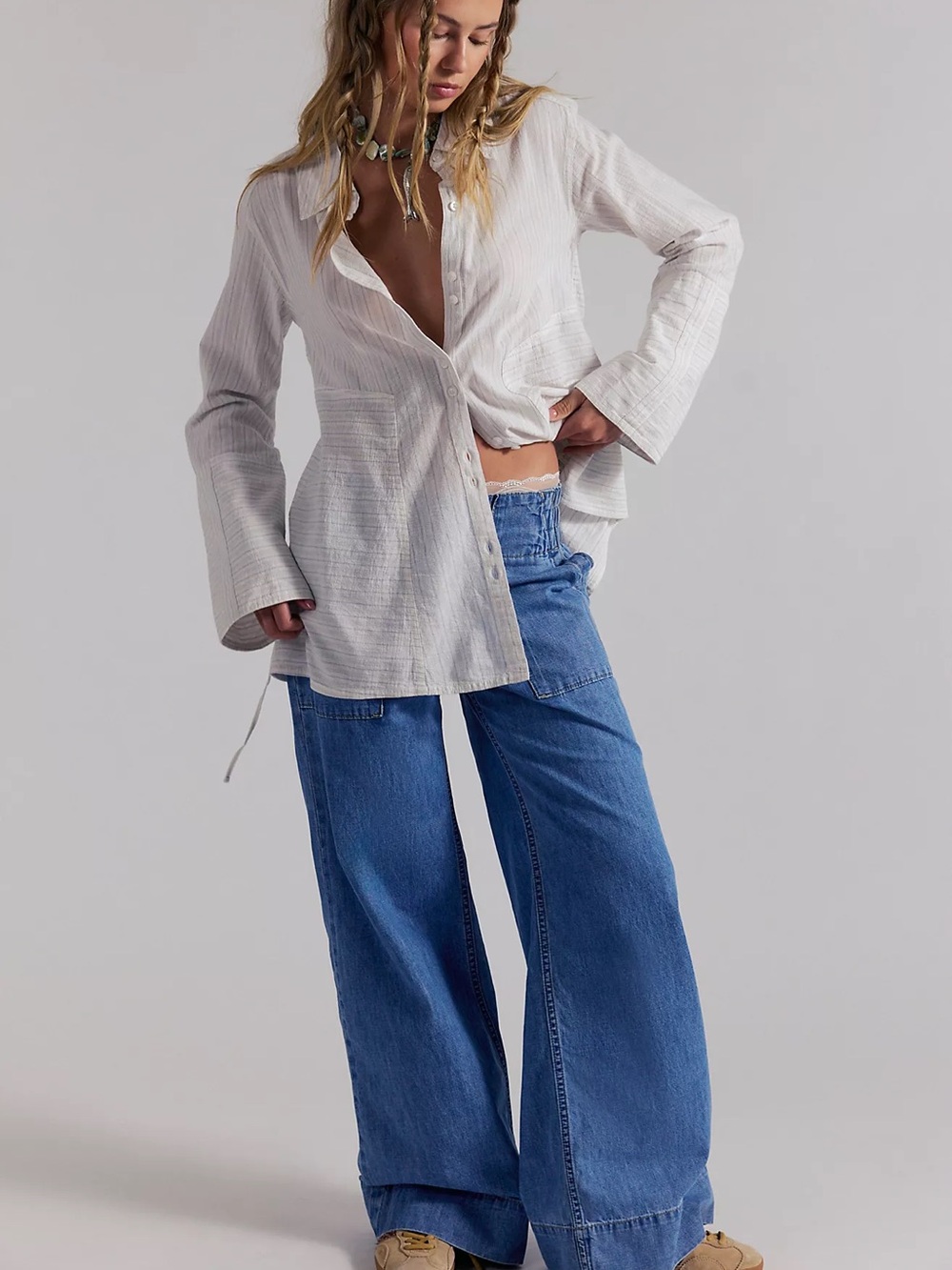 We The Free Breezy Denim Pull-On Jeans